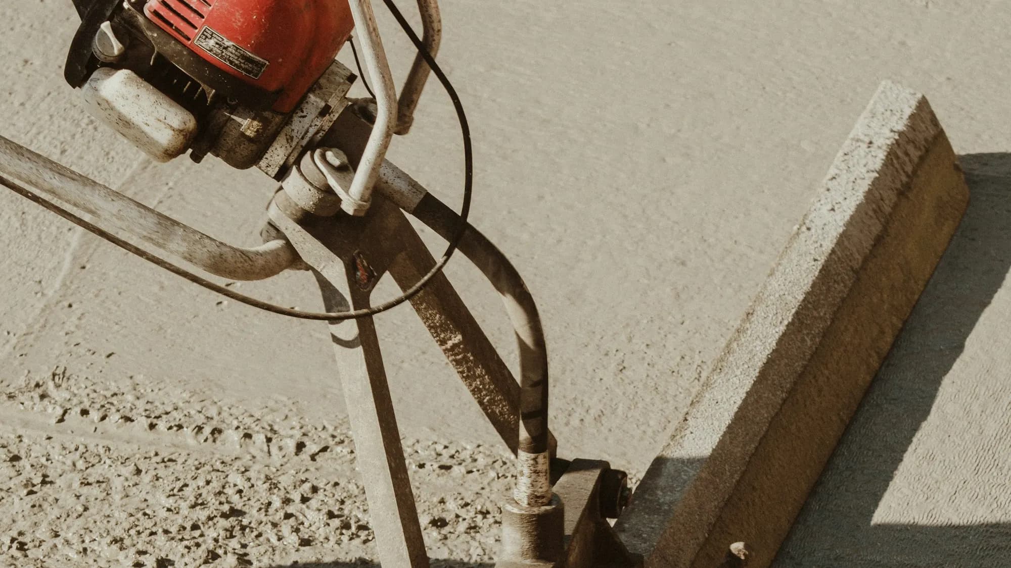 Grinding a concrete floor ready for polishing