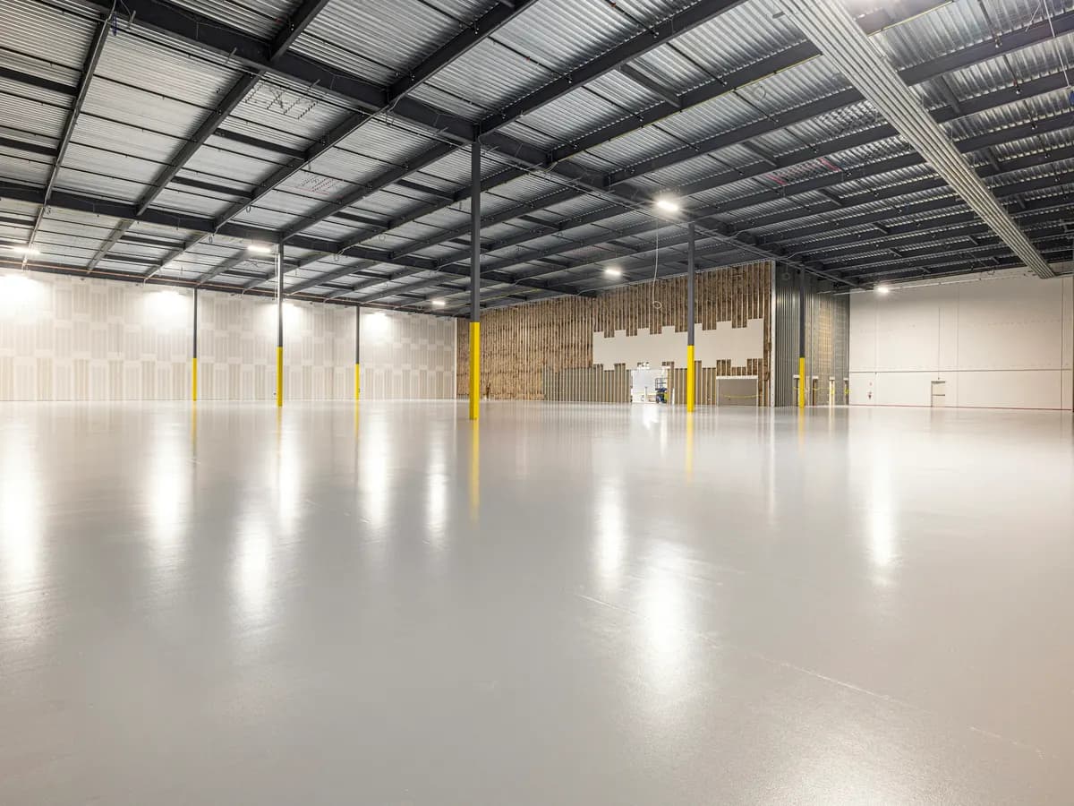 Finished industrial concrete floor