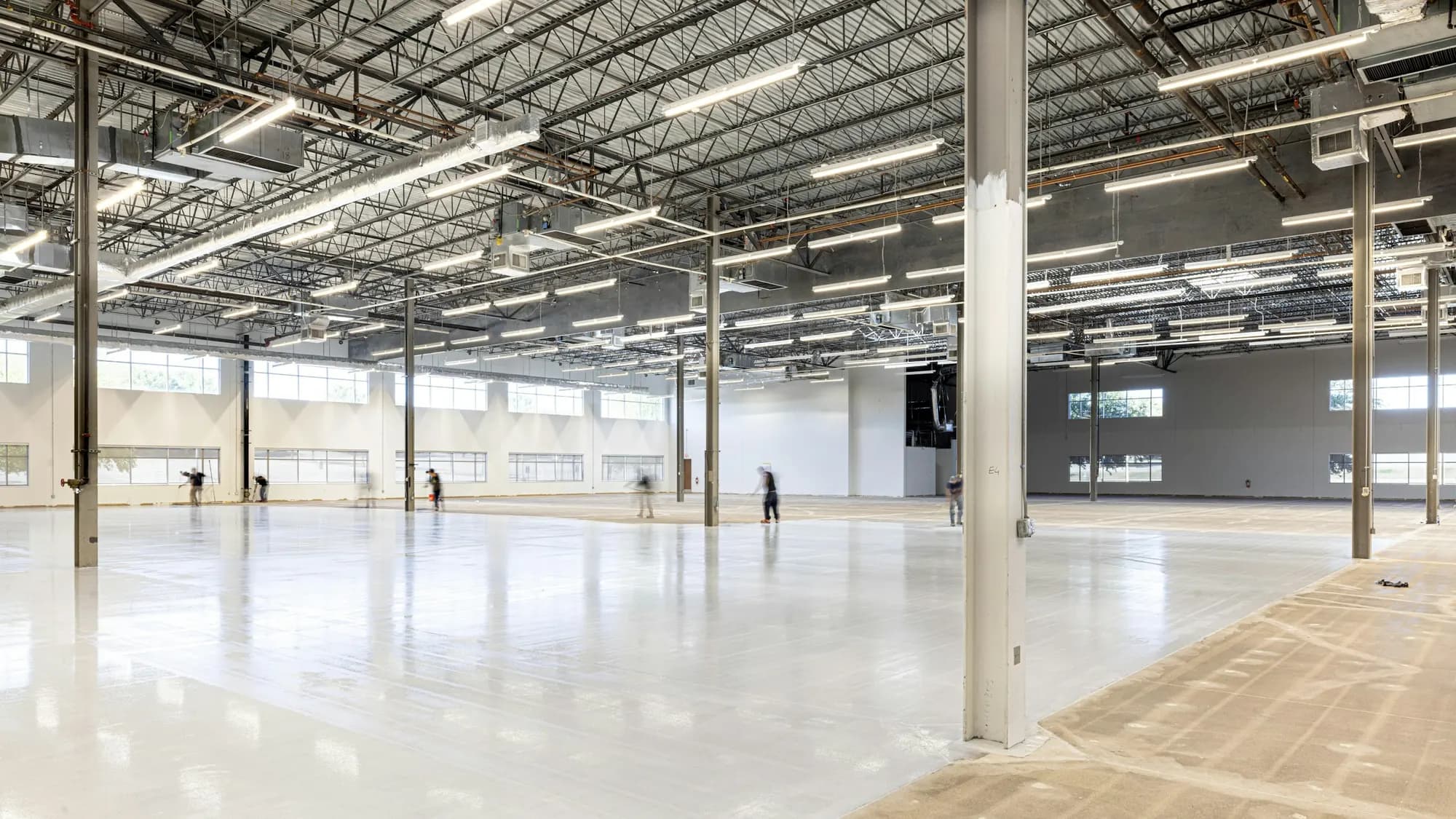Polished concrete floor
