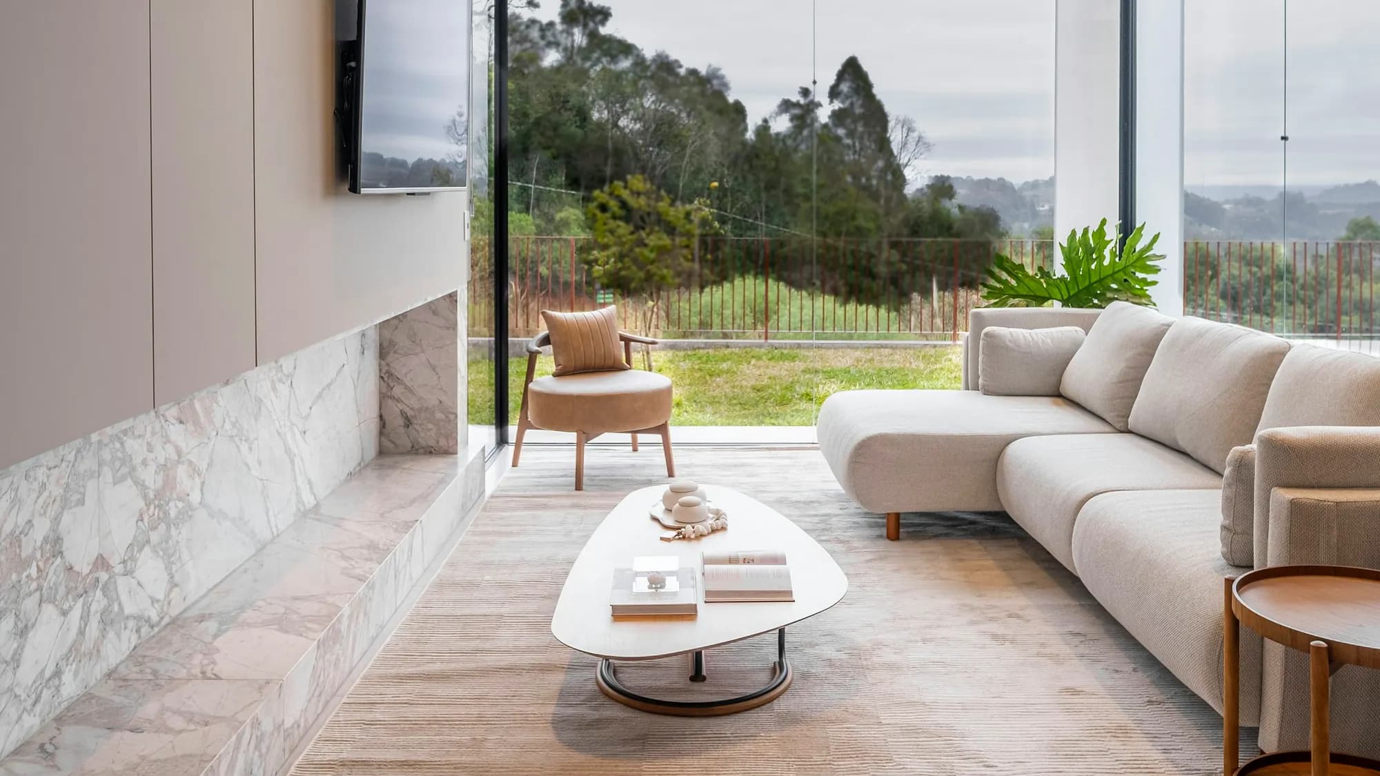 Polished concrete floor in a South West home